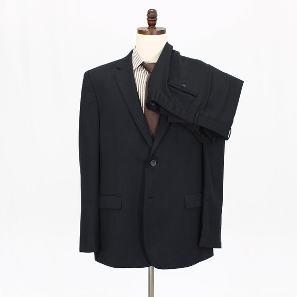 Pronto Uomo 48L 40x31 Gray Solid 2-Piece 2-Button Full Suit R830